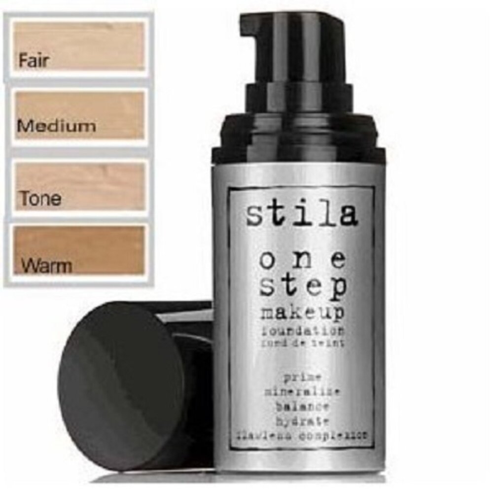 Stila One Step Makeup Foundation in Warm .5 oz X 2 Travel Size SET 2 NWOB